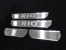 Накладки на пороги (лист шлифованный надпись RIO) Kia Rio 2015 KIARIO15-06